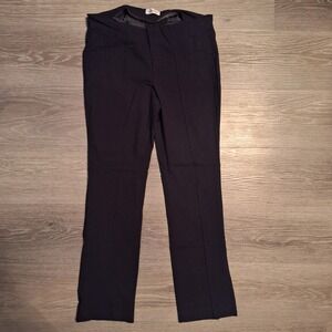 Calvin Klein Womens Black Straight Leg Dress Pants Professional Work Trousers